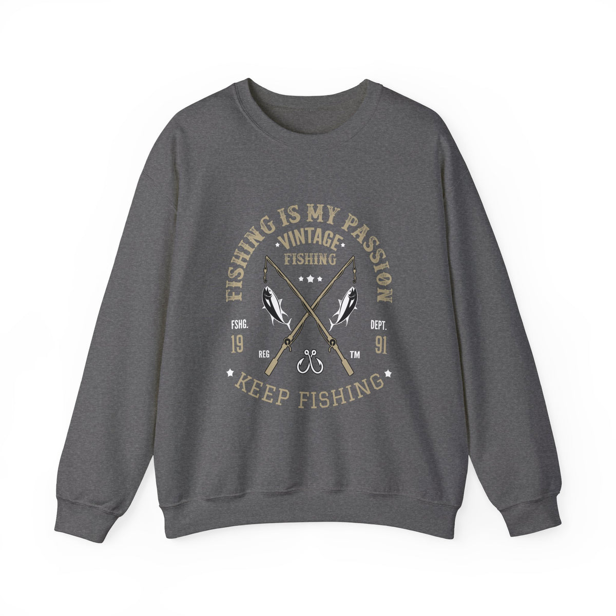 Keep Fishing Heavy Blend™ Crewneck Sweatshirt