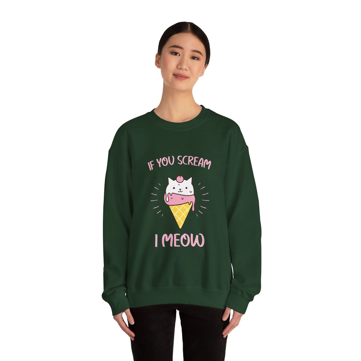 I Meow Heavy Blend™ Crewneck Sweatshirt