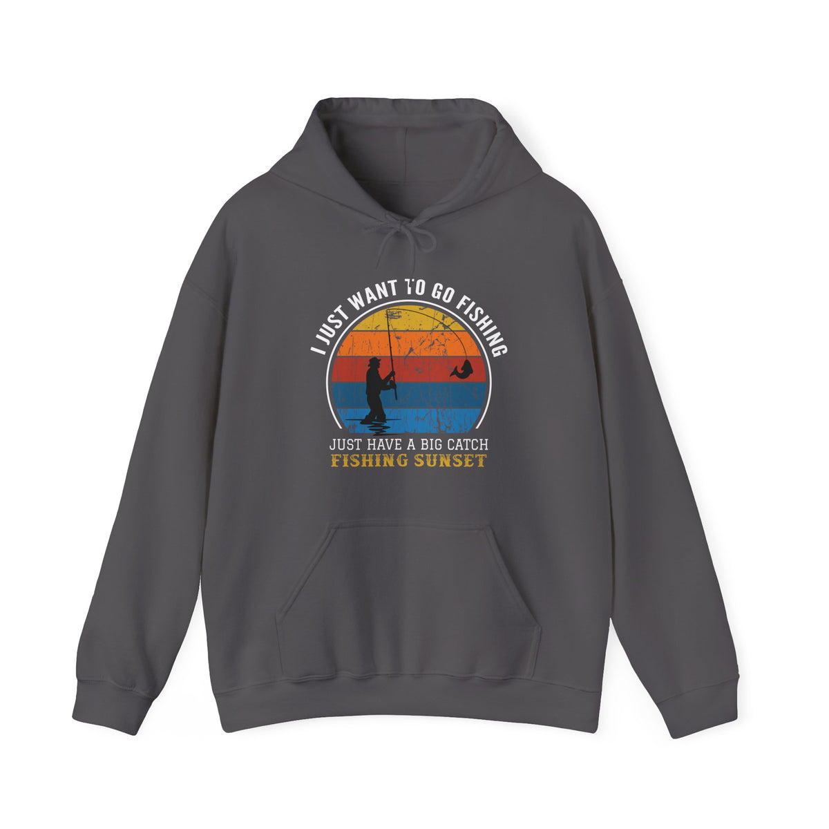 Fishing Sunset Unisex Hooded Sweatshirt