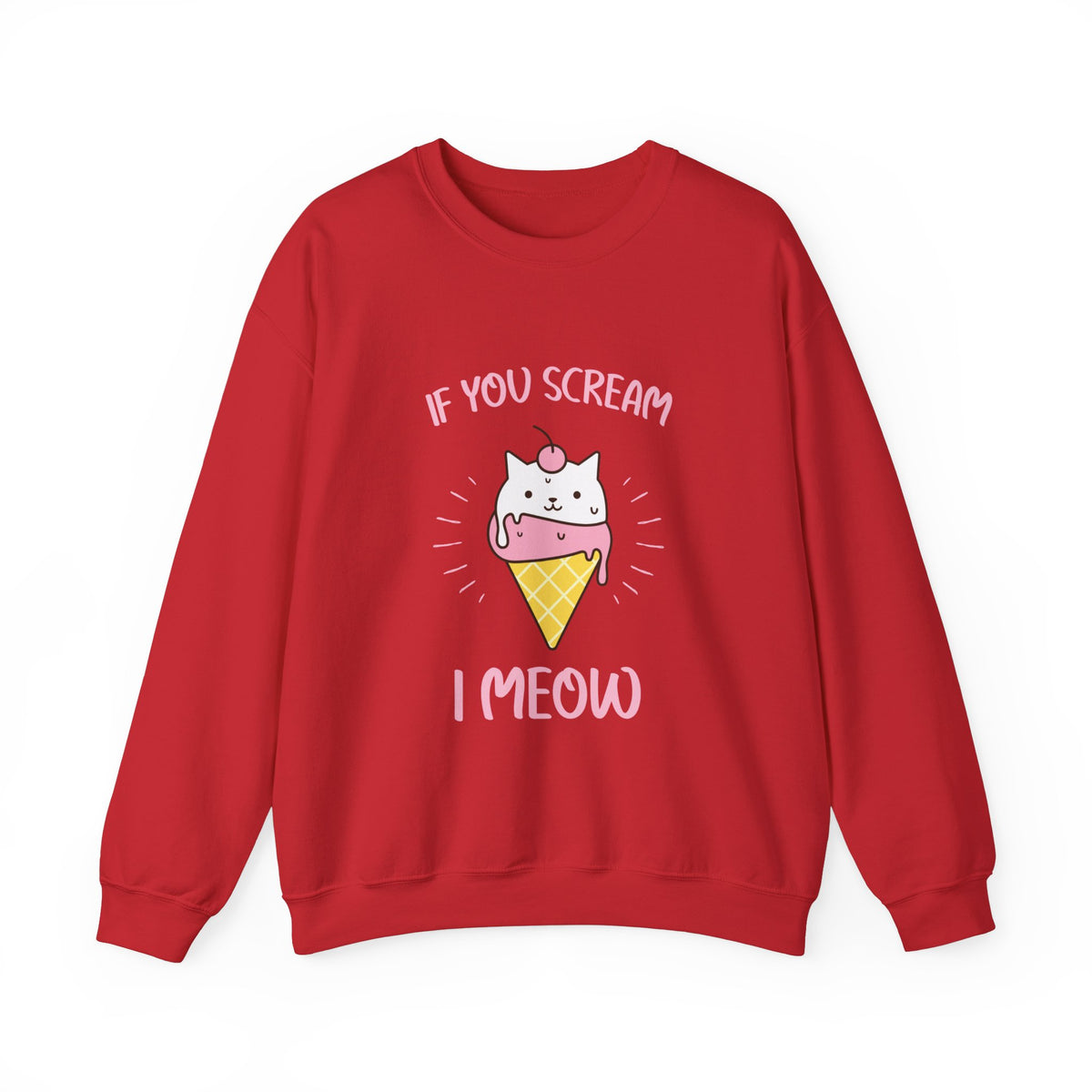 I Meow Heavy Blend™ Crewneck Sweatshirt