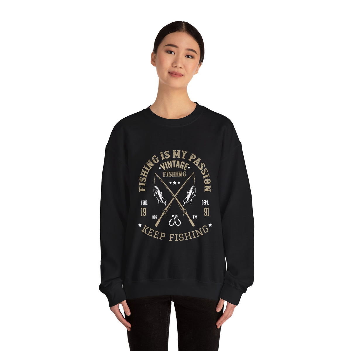 Keep Fishing Heavy Blend™ Crewneck Sweatshirt