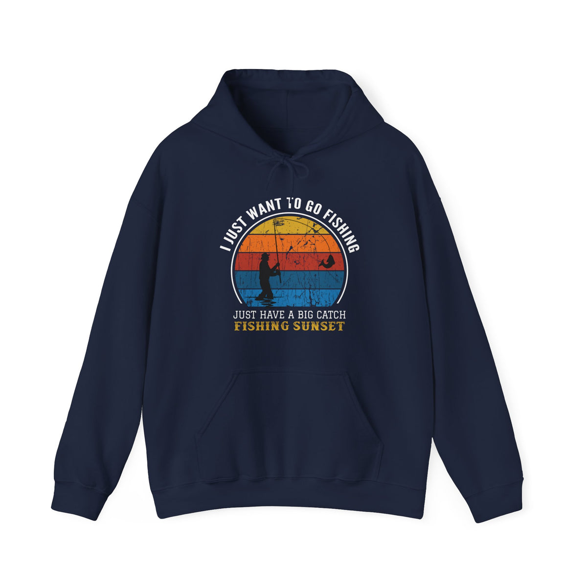 Fishing Sunset Unisex Hooded Sweatshirt