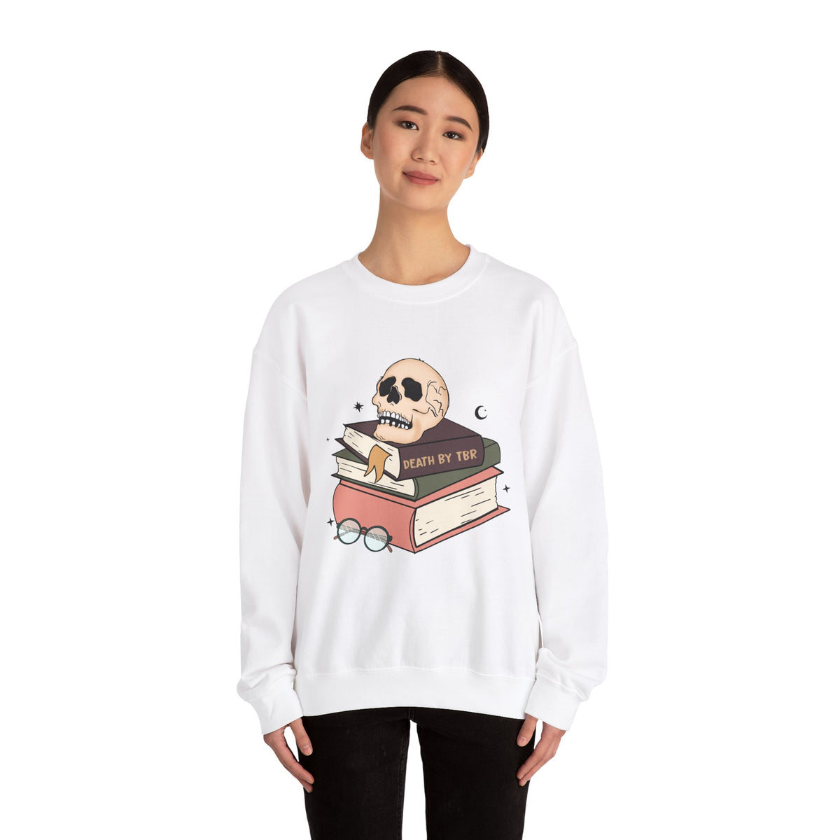 Death By TBR Unisex Heavy Blend™ Crewneck Sweatshirt