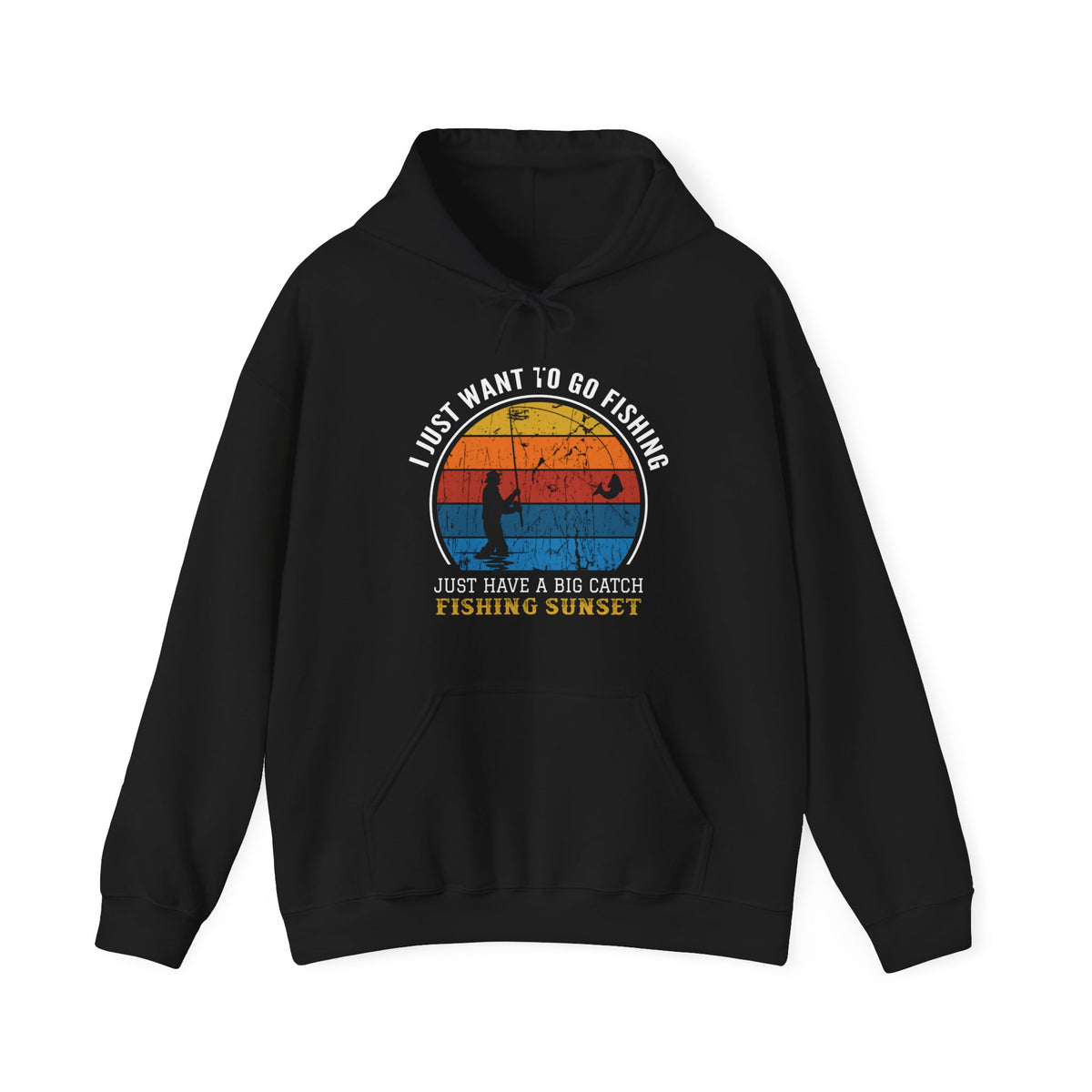 Fishing Sunset Unisex Hooded Sweatshirt