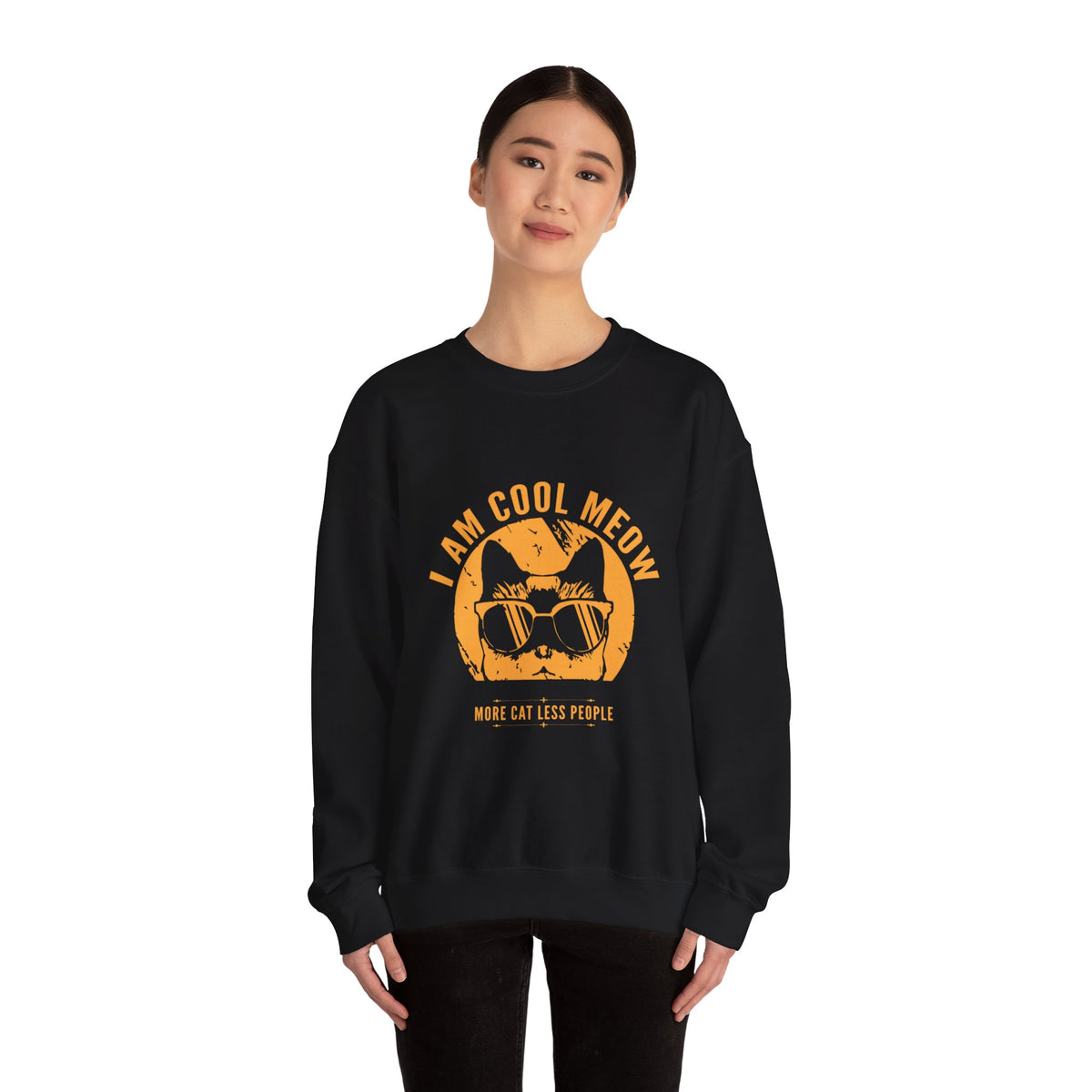 Cool Meow Heavy Blend™ Crewneck Sweatshirt