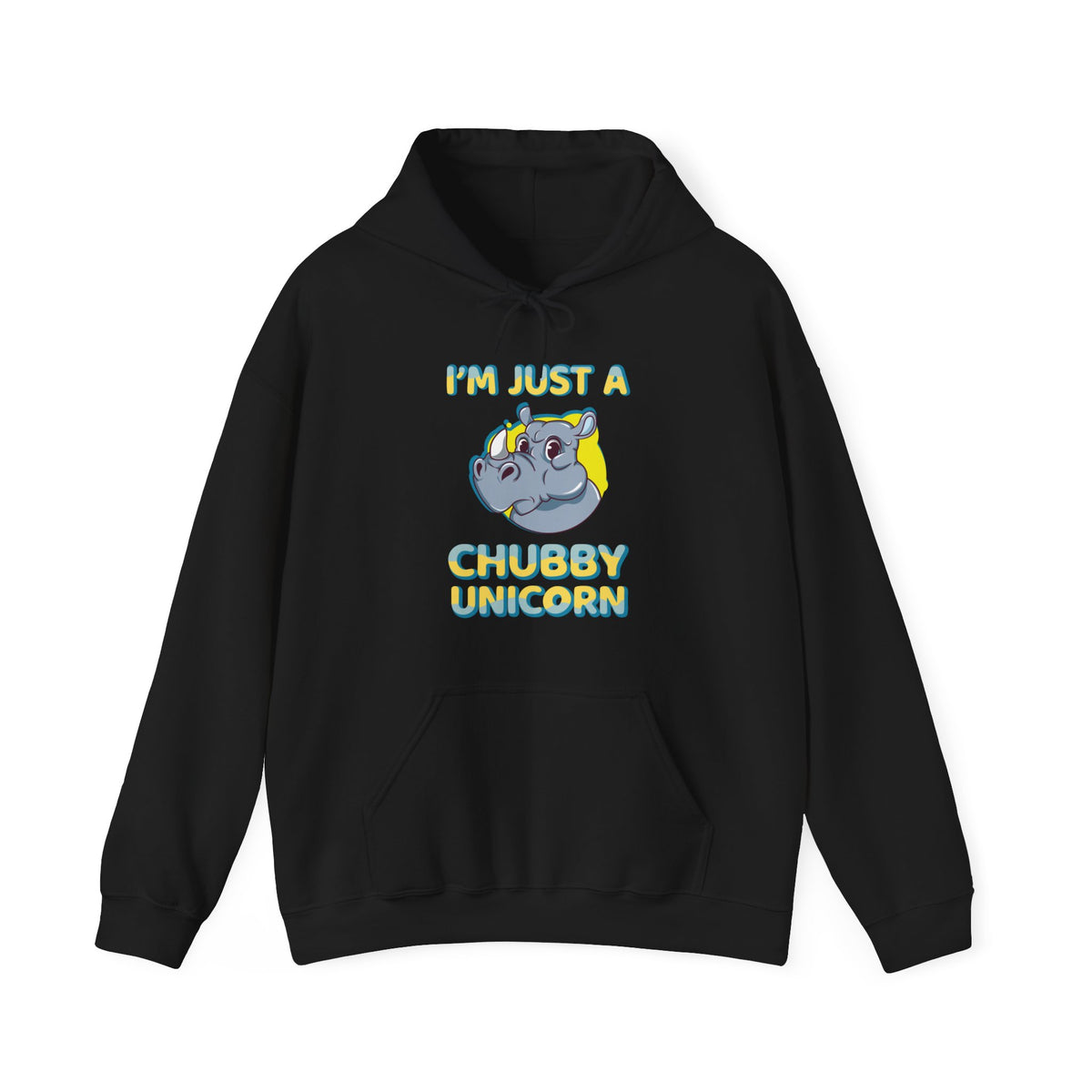 Chubby Unicorn Unisex Hooded Sweatshirt