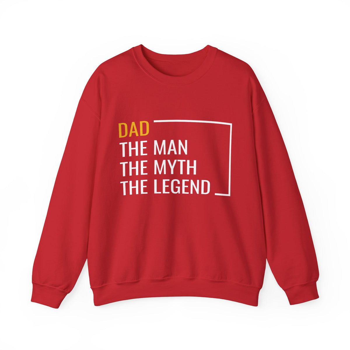 Dad The Man Bike Heavy Blend™ Crewneck Sweatshirt