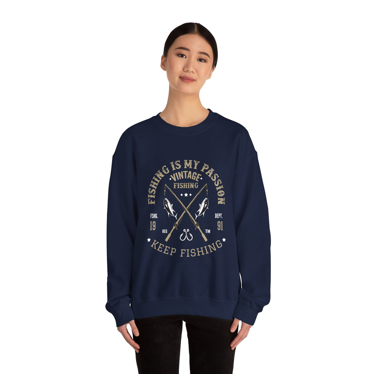 Keep Fishing Heavy Blend™ Crewneck Sweatshirt