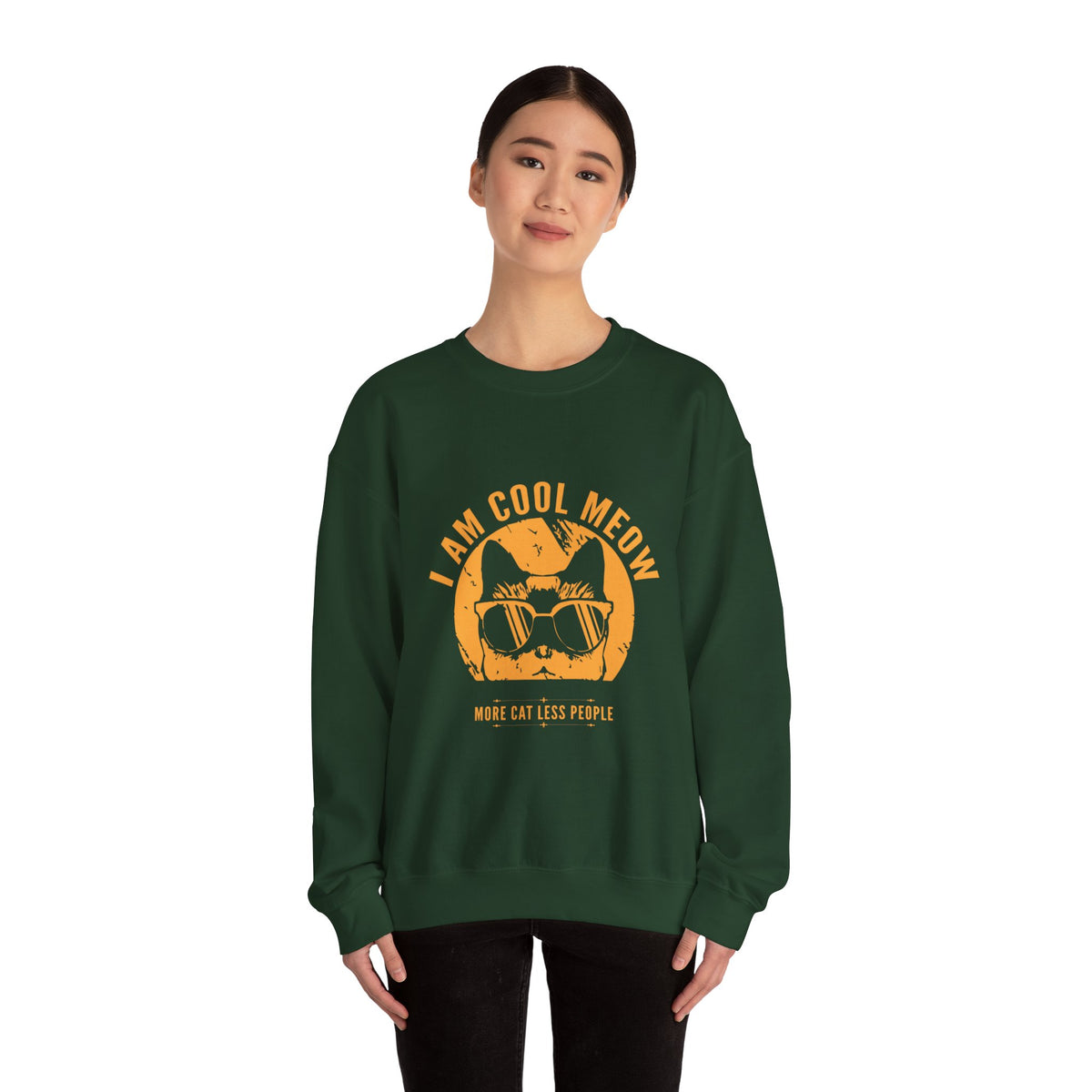 Cool Meow Heavy Blend™ Crewneck Sweatshirt