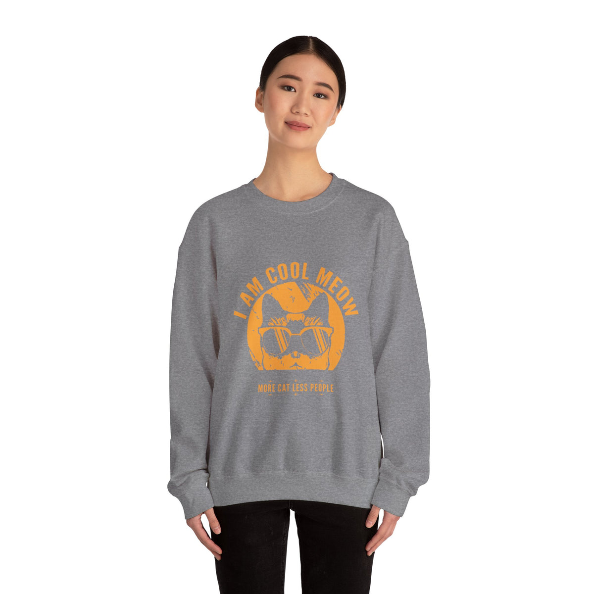 Cool Meow Heavy Blend™ Crewneck Sweatshirt