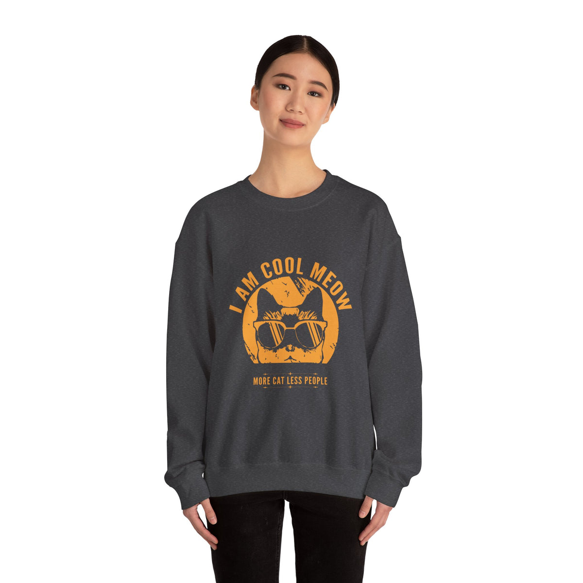 Cool Meow Heavy Blend™ Crewneck Sweatshirt