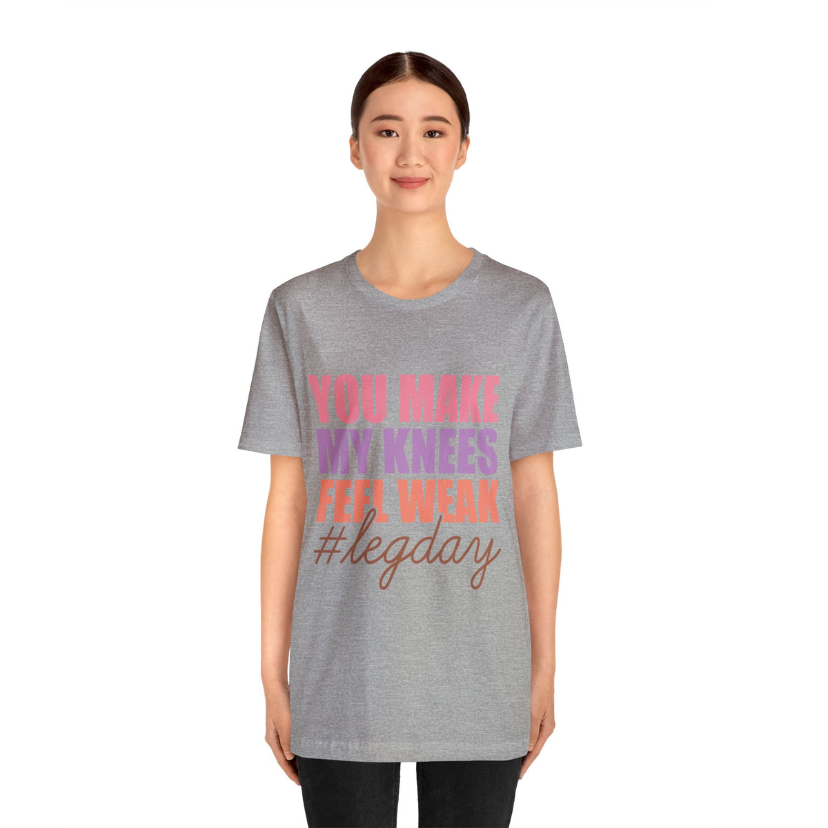 You Make My Knees Unisex Jersey Short Sleeve Tee